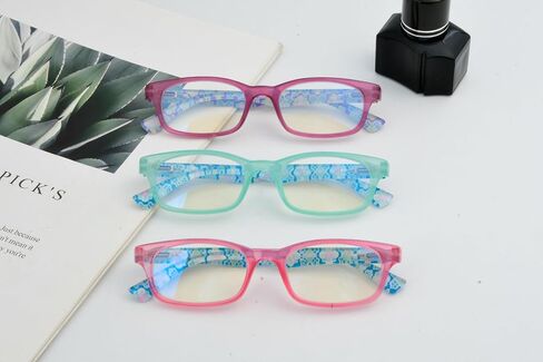 Eyekepper 4-pack نظارات القراءة بدون إطار الضوء الأزرق حجب النساء الرجال نصف القمر القراء +2.00 in Saudi Arabia