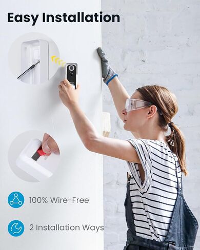 IEGEEK Doorbell Camera Wireless لا اشتراك - جرس الفيديو اللاسلكي مع رنين ، جرس الباب مع الكاميرا 1080p FHD ، تغيير الصوت ، الصوت ثنائي الاتجاه ، اكتشاف حركة PIR ، WIFI 2.4 جيجا هرتز ، مع Alexa in Kuwait