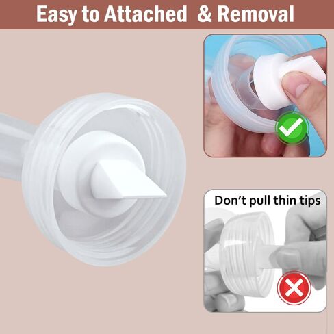 2pcs Breast Pump Collection Bottles for Spectra S2 Spectra S1 Spectra 9 Plus Motif Luna Breast Pumps, 6.oz 180ml Reusable Wide Neck Bottles with Collar and Sealing Disc, Replace for Spectra Bottle in Kuwait
