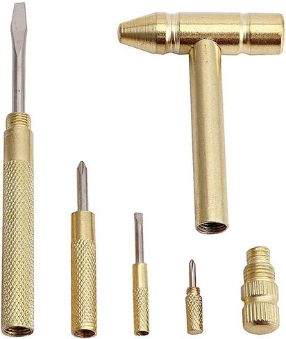 6 في 1 Micro Mini Mini Multifunction Capper Craft Hammer & Screwdriver أدوات يدوية مثالية لمجوهرات صانع الساعات وأكل الجوز in Kuwait