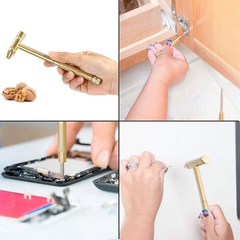 6 في 1 Micro Mini Mini Multifunction Capper Craft Hammer & Screwdriver أدوات يدوية مثالية لمجوهرات صانع الساعات وأكل الجوز in Kuwait