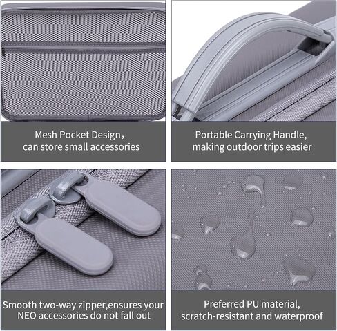 حافظة على DJI Neo مع نظارات N3 ، RC Motion 3 وحدة تحكم ، محور شاحن البطارية ، حقيبة تخزين سفر قابلة للشفاء لإكسسوارات بطاريات DJI Neo in Kuwait