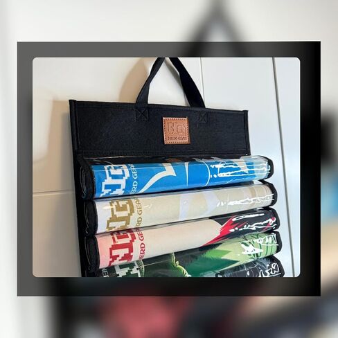 NERD GEAR Playmat Sanctuary, MTG playmat Organizer and Storage Solution, Holds 12 playmats and a playmat Tube (Black) in Kuwait