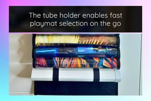 NERD GEAR Playmat Sanctuary, MTG playmat Organizer and Storage Solution, Holds 12 playmats and a playmat Tube (Black) in Kuwait