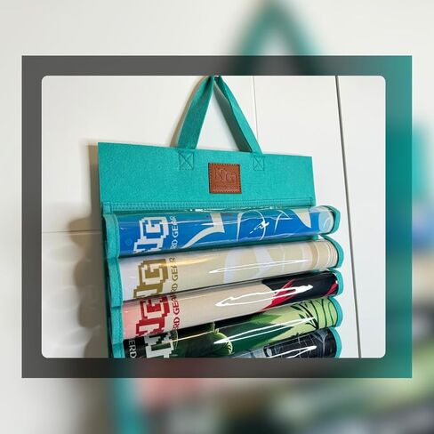 NERD GEAR Playmat Sanctuary, MTG playmat Organizer and Storage Solution, Holds 12 playmats and a playmat Tube (Black) in Kuwait