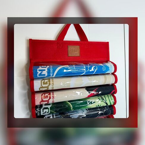 NERD GEAR Playmat Sanctuary, MTG playmat Organizer and Storage Solution, Holds 12 playmats and a playmat Tube (Black) in Kuwait