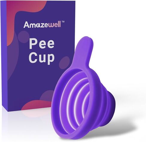 Urine Cups for Ovulation & Pregnancy Tests: Reusable & Collapsible Pee Cups for Home Fertility Testing | Easy to Use & Clean (1PCS) in Saudi Arabia