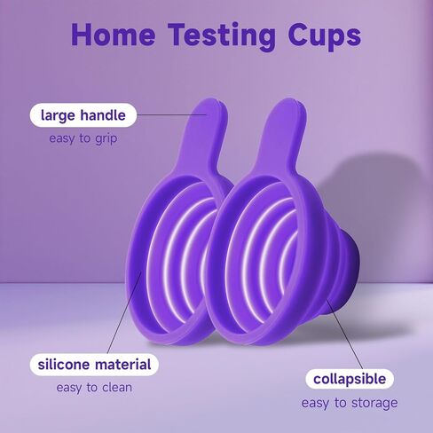 Urine Cups for Ovulation & Pregnancy Tests: Reusable & Collapsible Pee Cups for Home Fertility Testing | Easy to Use & Clean (1PCS) in Saudi Arabia