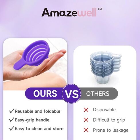 Urine Cups for Ovulation & Pregnancy Tests: Reusable & Collapsible Pee Cups for Home Fertility Testing | Easy to Use & Clean (1PCS) in Saudi Arabia