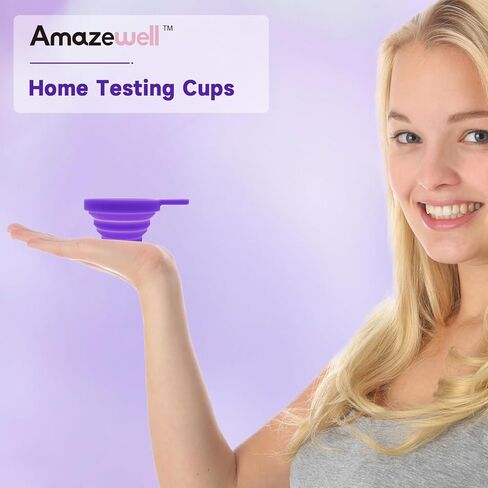 Urine Cups for Ovulation & Pregnancy Tests: Reusable & Collapsible Pee Cups for Home Fertility Testing | Easy to Use & Clean (1PCS) in Saudi Arabia
