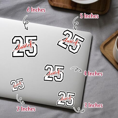 3 Pcs Class of 2025 Stickers, Class of 2025 Decorations, Graduation 2025, 2025 Senior- Stickers for Laptop Water Bottle Phone Car Window Helmet Vinyl Stickers 3 Inches in Kuwait