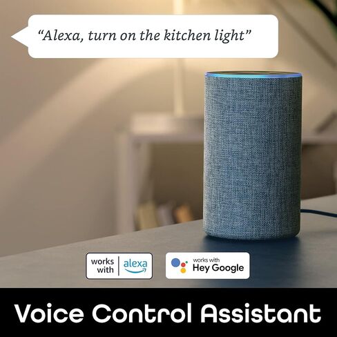 لمبة إضاءة ذكية من Geeni - متوافقة مع Alexa وGoogle Home، لمبة إضاءة LED بيضاء قابلة للبرمجة وقابلة للتعتيم، يمكن التحكم فيها عن طريق التطبيق (ST21، عبوتان) in Kuwait