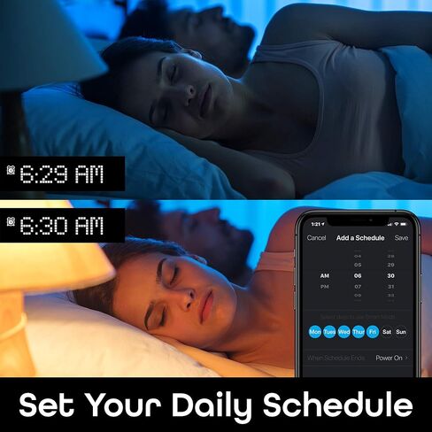 لمبة إضاءة ذكية من Geeni - متوافقة مع Alexa وGoogle Home، لمبة إضاءة LED بيضاء قابلة للبرمجة وقابلة للتعتيم، يمكن التحكم فيها عن طريق التطبيق (ST21، عبوتان) in Kuwait