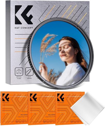 K & F Concept 82mm Diffusion Black 1/4 والاستقطاب الدائري IN-1 Filter Pro Mist Filter تأثير مستقطب سينمائي مع طلاء 18 طبقة لعدسات الكاميرا (K-Series) in Kuwait