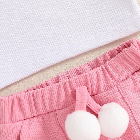Madjtlqy Toddler Girl Girl Summer Clortsless Tank Tops Skorts Skorts Skorts 2PCS Baby Outfit 1-5y in Kuwait
