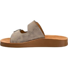 Corkys Footwear Let's Be Real Sandals - Featuring Two Adjustable Straps, A Rhinestone Covered Upper, Easy on and Off, and Comfy Insoles For All Day Wear