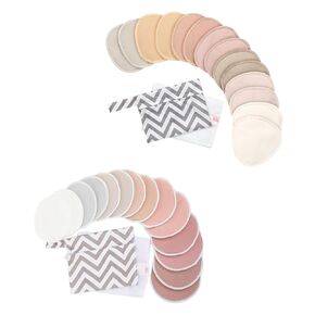 KeaBabies Nursing Pads Breast Pads for Breastfeeding and Reusable Nursing Pads for Breastfeeding, 14-Pack - Nursing Bra Nipple Pads for Breastfeeding, 4-Layers Nursing Pads