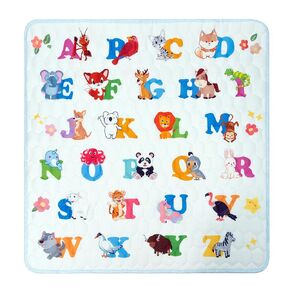 Baby Mat for Floor, Baby Play Mat 50"x50" Playpen Mat, Thick, Cushioned, Non-Toxic, Foldable, Washable, Non-Slip Play Mat for Babies Infants & Toddlers, Tummy Time Crawling Activity Playmats