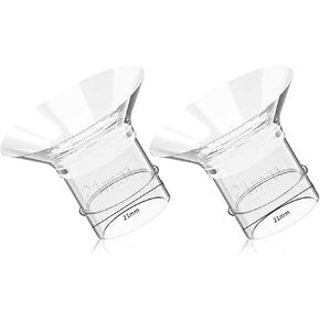 Breast Pump Parts Flange Shield 24mm Duckbill Valve Silicone Diaphragm Milk Collector Cup Set Overall Replacement Accessories Compatible with Lansinoh NCVI Nuliie NICEGREEN Life S32, 2 Packs 12 Pcs