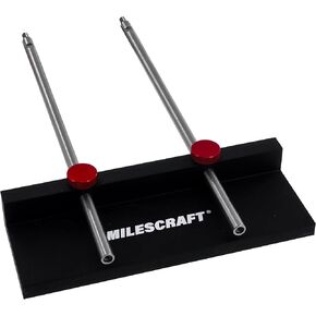 Milescraft 1349 Drill Fence – Portable Drill Press Edge Guide Attachment for Milescraft 1348 DrillMatePRO. 1-7/16" to 12-5/8" Range with Metal Construction for Drilling Straight Holes