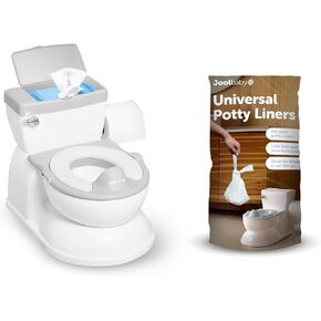 Real Feel 2-in-1 Potty (Gray) + Disposable Potty Liners