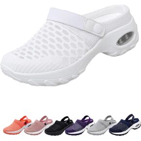 Women's Orthopedic Clogs with Air Cushion Support to Reduce Back and Knee Pressure, Walking Shoes Slippers Sandals