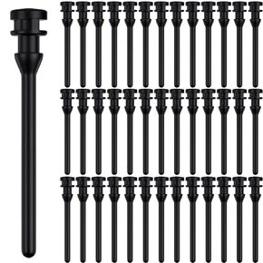 Rubber Computer Cooling Fans Mount Screw, 65mm/2.56inch CPU Fan Mounting Pin Rivet Reducing Noise Anti-Vibration Soft Rubber Screws (40 Pack)