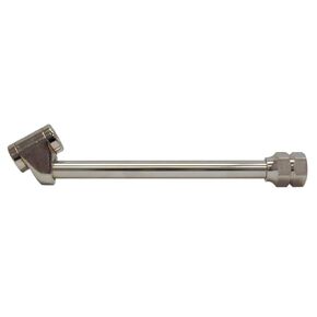 TOPRING 63.170C Dual Foot Tilt-Lock Air Chuck for Tires with Standard Bore Valves, 13 inch Extended Reach, Closed Flow, 1/4(F) NPT Inlet, Series 63