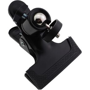 Tripod Camera Clamp with 1/4inch Screw 360 Degree Swivel Straight Stand Accessory Reflector Stand Mount for Studio Background Camera SLR Digital Video Camcorder Black