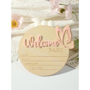 ylsteed abort إعلان علامات Hello World Newborn Sign Decory Decory Scip Newborn Baby Baby Sign