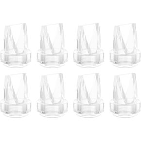 Breast Pump Parts for Lansinoh Discreet Duo/Nuliie/Motif Aura Glow S32 Wearable Breast Pump, Incl 8PCS Duckbill Valves & 4PCS Silicone Diaphragms