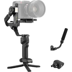 ZHIYUN Crane 4 with Handheld Control, 3-Axis Gimbal Stabilizer for DSLR and Mirrorless Camera, Nikon Sony Panasonic Canon Fujifilm BMPCC 6K, Fill Light, PD Fast Charge