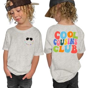 Cousins Shirt Toddler Baby Boys Girls Cool Cousins Club Announcement Tshirt Kids New Sibling Reveal Family Outfit in Saudi Arabia