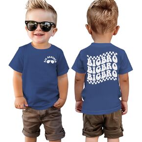 Big Brother Shirt Toddler Baby Boys Promoted to Big Brother Announcement T-Shirt Kids New Sibling Reveal Outfit