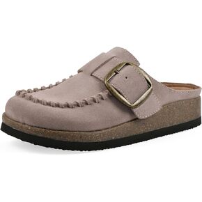 WHITE MOUNTAIN Women's Bayberry Buckle Signature Comfort-Molded Footbed Mule