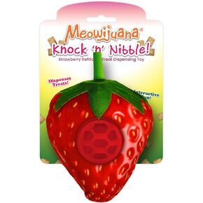 Meowijuana | Knock N' Nibble Starfish & Seafood Treat Bundle | Crunchie Munchie Catnip Treats | Refillable Treat Dispensing Toy | Promotes Play and Cat Health