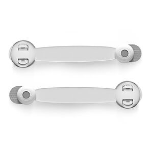 Child Safety Cabinet Locks, 10-Pack Baby Proofing Latches with Safe Quick & Easy 3M Adhesive, No Drilling/Screws Childproofing Strap Locks for Drawer, Furniture, Door, Fridge, Oven & Toilet Seat