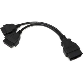 9 Pin Y-Cable to OBD 2 Extension Splitter 9 Pin J1939 Male & Female to 16 Pin Adapter | for Trucks & Cars Connect to Scan Tools, Diagnostic Reader, GPS Tracker & More in Saudi Arabia