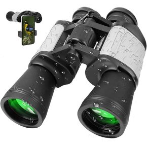 مناظير 12x40 HD مضغوطة للأطفال والكبار جودة عالية الطاقة ، مناظير كبيرة للغاية مع رؤية ليلية منخفضة الإضاءة ، ومقاوم للماء وخفيفة الوزن لصيد الطيور سفر مشاهدة الطيور