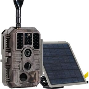 GardePro Live Stream Cellular Trail Camera and Solar Panel SP300 Bundle