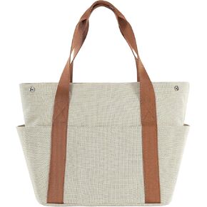 Nappy Bag Large Diaper Tote Mothers Bags for Women w Detachable Bottom and Changing Mat Canvas Handbags