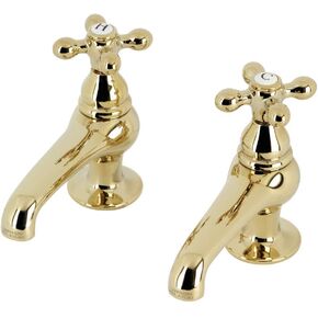Kingston Brass CC7L8 Vintage Basin Tap Faucet, Brushed Nickel 4 x 3.5 x 1.75