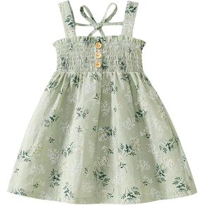 Toddler Girl Dress Baby Girl Summer Clothes Ruffle Halter Sleeveless Dresses Kids Summer Princess Sundress