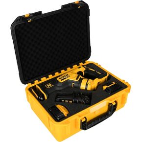 Case for Dewalt 20V Reciprocating Saw: Waterproof Tool Box for Dewalt DCS367 | DCS387, Hard Carrying Case Storage Box for Dewalt 20v Max Cordless Reciprocating Saw | Battery | Charger (Case Only)