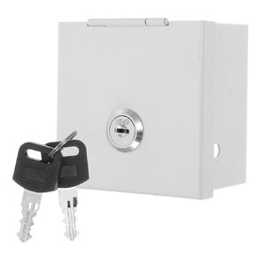 Outlet Cover Box : Outlet Covers Baby Proofing Outlet Lock Box with 2 Keys Electrical Outlet Box Cover for Home, 9X9X5.7cm