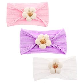 3pcs baby nylon beachbands hairbands hair أقواس الشعر الإكسسوارات الشعر للبنات الصغار الأطفال الصغار الأطفال (الأصفر ، الرمادي ، الأحمر)