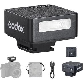 Godox iM20 Camera Flash, Mini Flash Speedlite, 440 Full Power Flashes, Built in Lithium Battery, 5 Power Levels, Single Contact Hot Shoe Design, Compatible for Canon Sony Fuji Nikon Panasonic Olympus