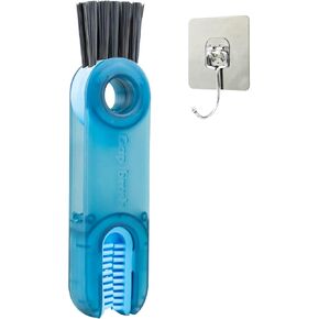 3 in 1 Multifunctional Cleaning Brush, Grand Kitchen 3 in 1 Cleaning Brush, Multi Functional Cleaning Brush, Cup Lid Cleaning Brush, Water Bottle Cleaning Tool, Lid Brush (Blue)