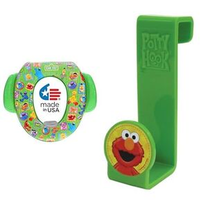 شارع السمسم "أصدقاء مؤطرون" مقعد ناعم وقعادة ومقعد تدريب مع Sesame Street Potty Hook