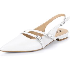 IDIFU Women's Flat Shoes Pointed Toe Strappy Slingback Ballet Flats Wedding Office Work Bridal Formal Dress Shoes for Women Dressy Comfortable Cute Trendy Ladies Flats in Kuwait